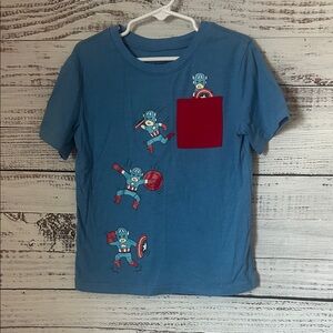 Jumping Beans blue captain America shirt size 5t